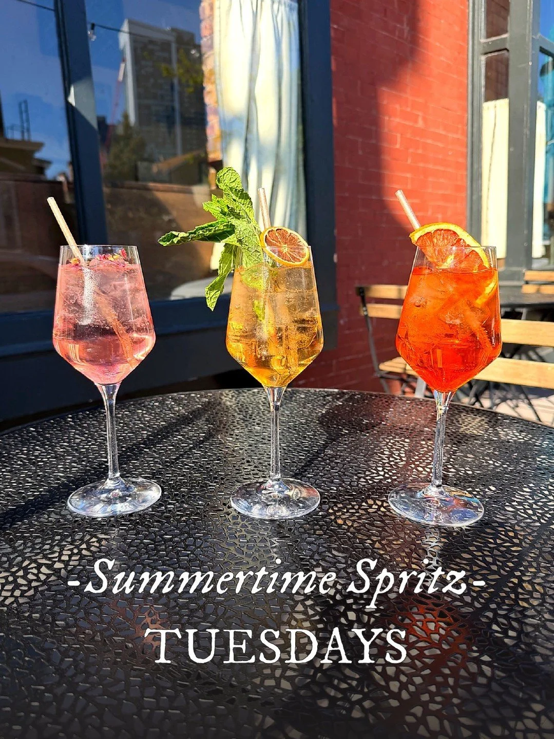 When the weather gets warmer, the drinks get bubblier.

Summertime Spritz Tuesdays &mdash; our new weekly special. $9 spritzes and all-day happy hour, every Tuesday at Franklin Social.

#HappyHourJC #SpritzSeason #JerseyCity