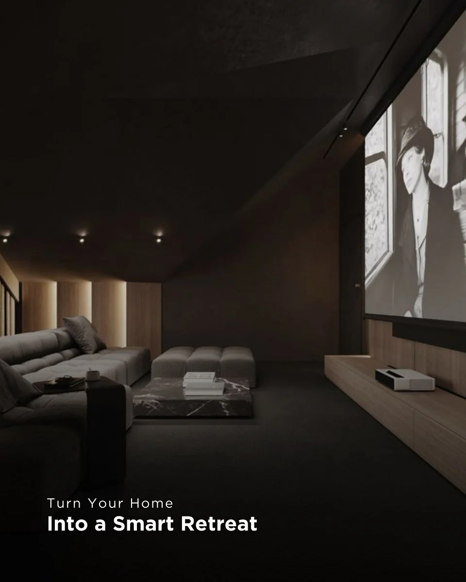 Your Home, Reimagined as a Retreat
A smart home is more than convenience. It’s a space that calms, comforts, and adjusts to you. From soft lighting to the perfect temperature, every detail creates a feeling of quiet luxury.
Ready to turn your