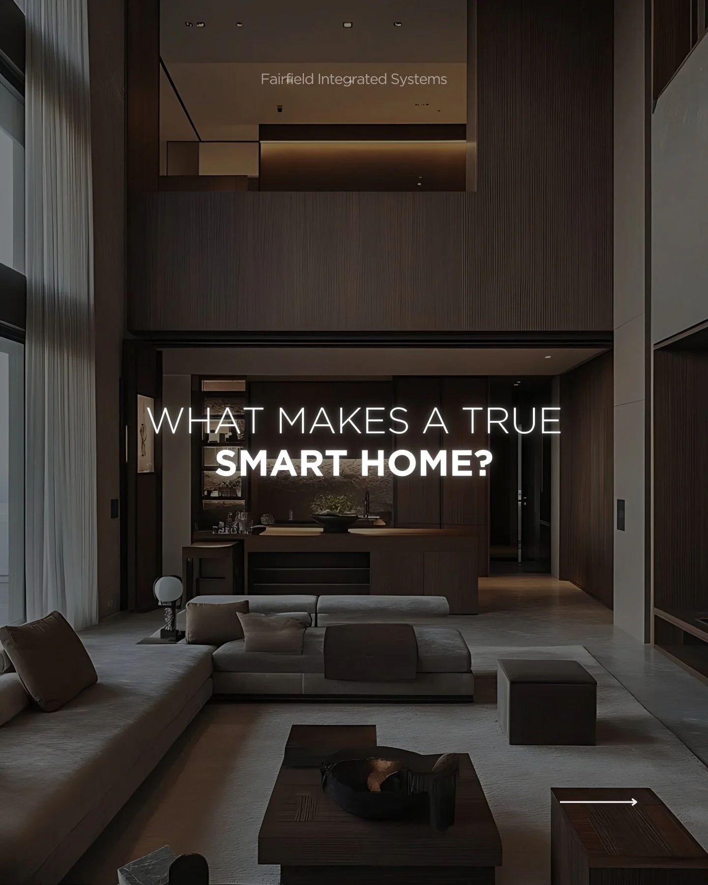 Not All Smart Homes Are Created Equal
It’s more than devices. A true smart home connects everything into one simple system, responds to your routine, and gives you control with ease.
Fairfield Integrated Systems creates homes that feel intel