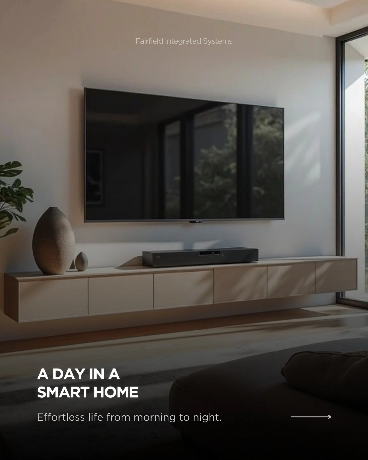 A Day in a Smart Home
Imagine a home that knows what you need before you do. At FIS, we design and integrate smart systems that adjust lighting, climate, and entertainment seamlessly from morning to night. 
Experience the joy of a home that truly w