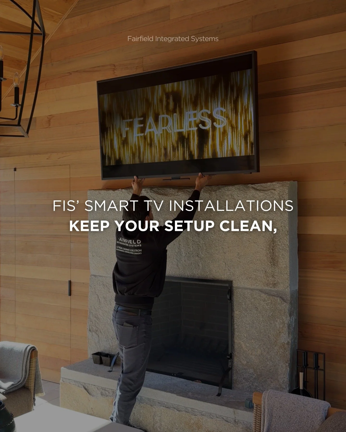 This is what sets FIS Smart TV Installation apart

Most TV setups limit movement and clutter your space, but an articulated mount changes everything. Fairfield Integrated Systems installs mounts that move smoothly and position your TV exactly where y