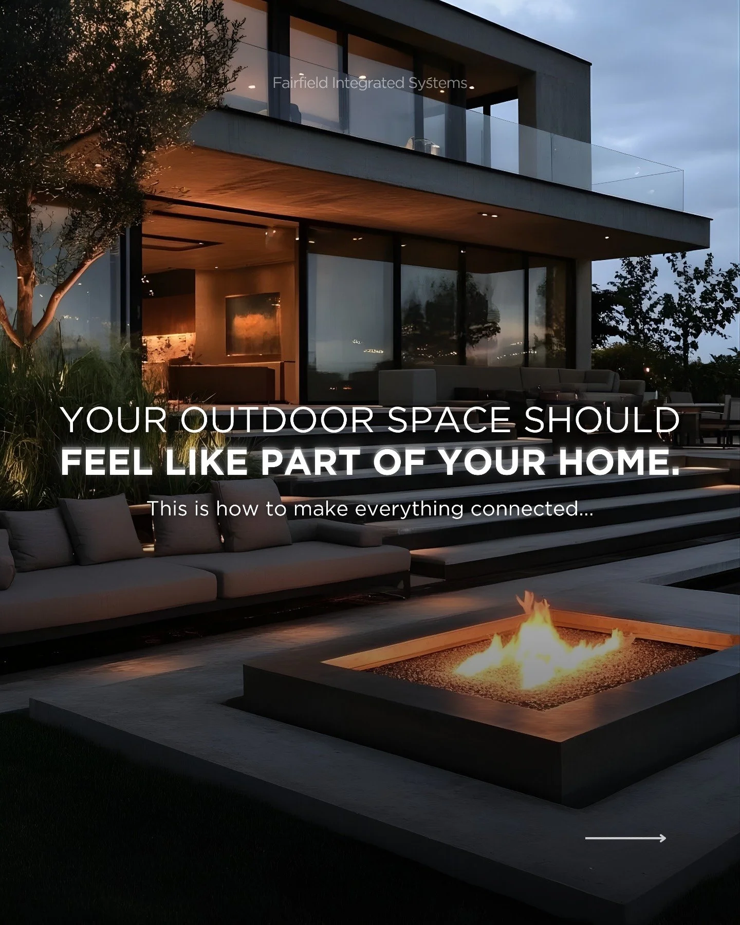 If your backyard feels disconnected, something&rsquo;s missing.

Your outdoor space should feel like a natural extension of your home, not a separate area you rarely use. When lighting, audio, and controls are designed to work together, the space bec