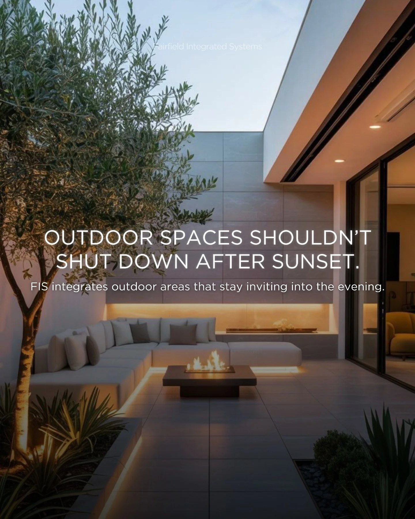 Your backyard shouldn&rsquo;t go dark at 7 PM. Here's what it means...

Too many outdoor spaces lose their purpose once the sun sets. Poor lighting and disconnected systems make the space feel unused and forgotten. With proper integration, lighting a