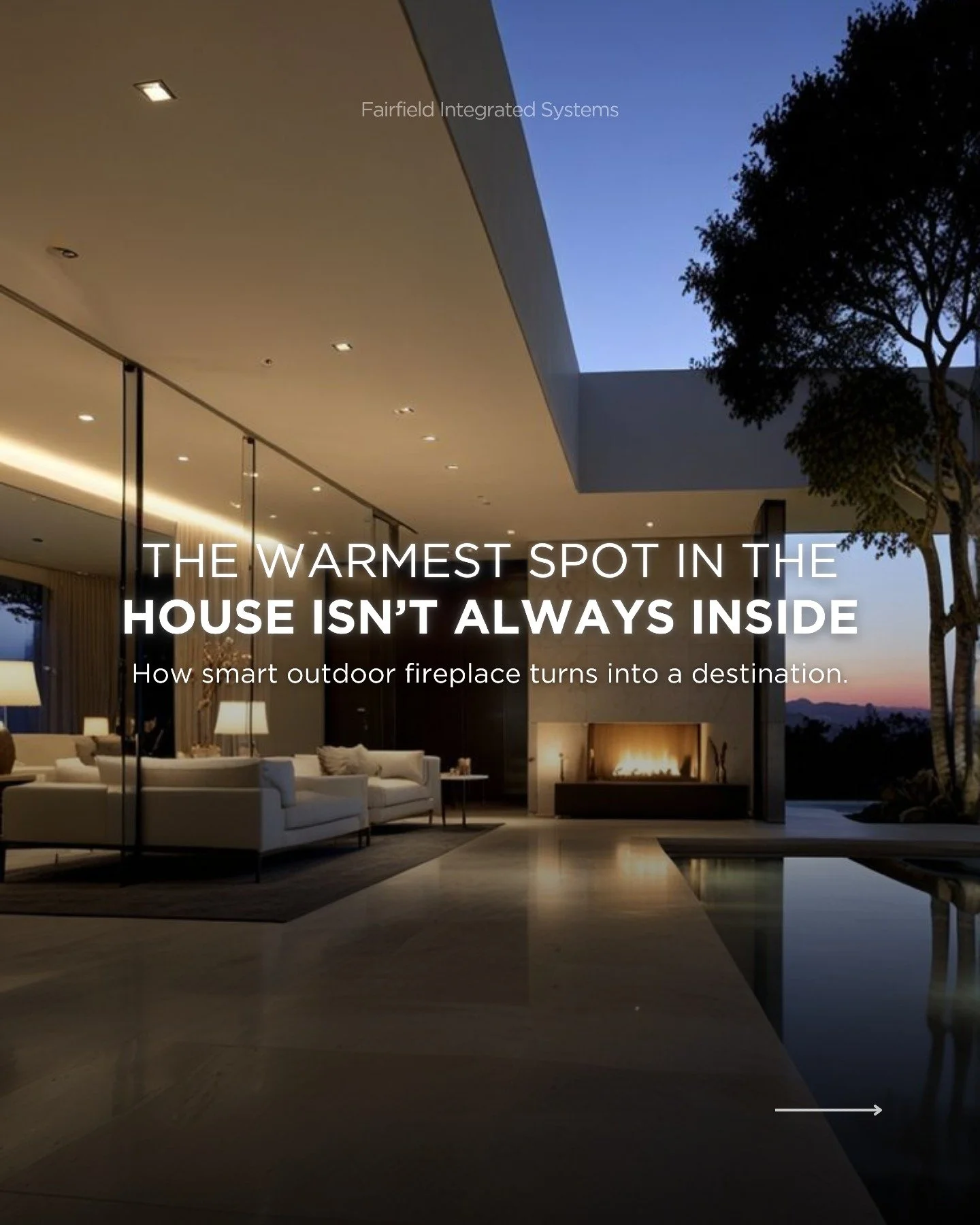 Unpopular opinion: the best room in the house might be outside.

A smart outdoor fireplace turns your patio into a destination, not just extra space. With integrated control, it starts instantly, sets the mood, and keeps evenings going without interr