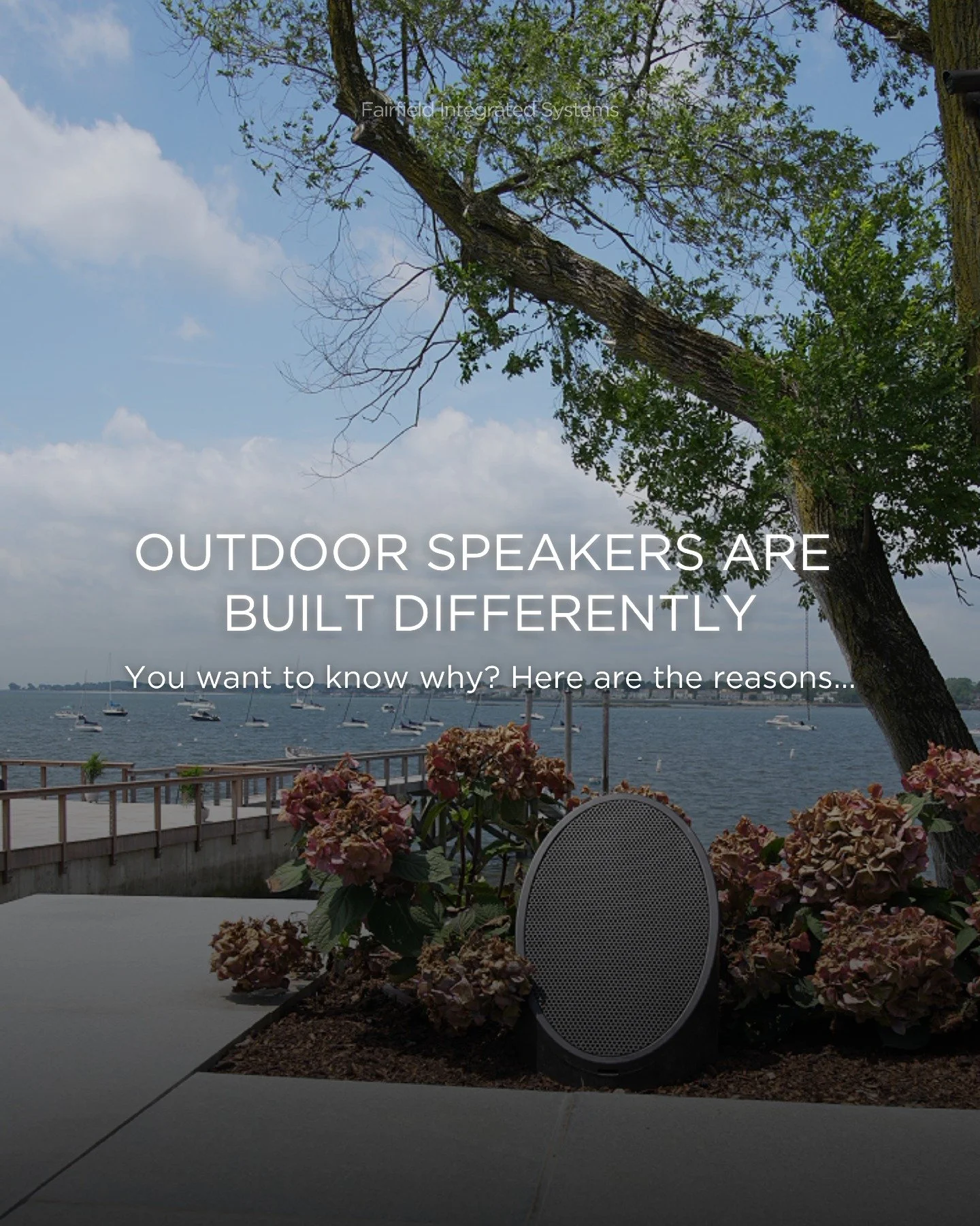 Most people use indoor speakers outside and expect it to work.

That&rsquo;s why sound fades, cuts out, or gets damaged over time. Outdoor speakers are built for wider coverage, consistent performance, and durability in any weather, so the experience