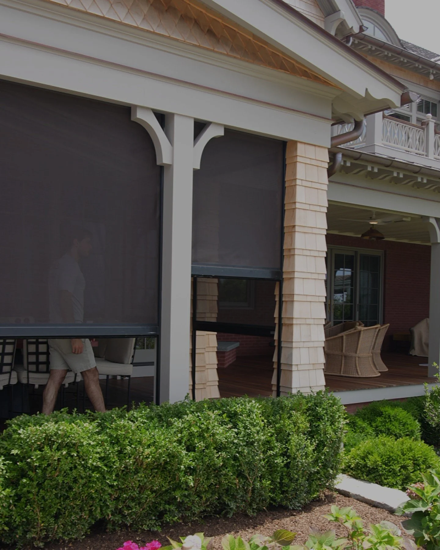 Your outdoor space deserves the same smart treatment as the rest of your home.

Motorized shades that drop at the touch of a button. Blocking the sun, the wind, and the world outside whenever you need it. Privacy and comfort, on your terms.

Message 