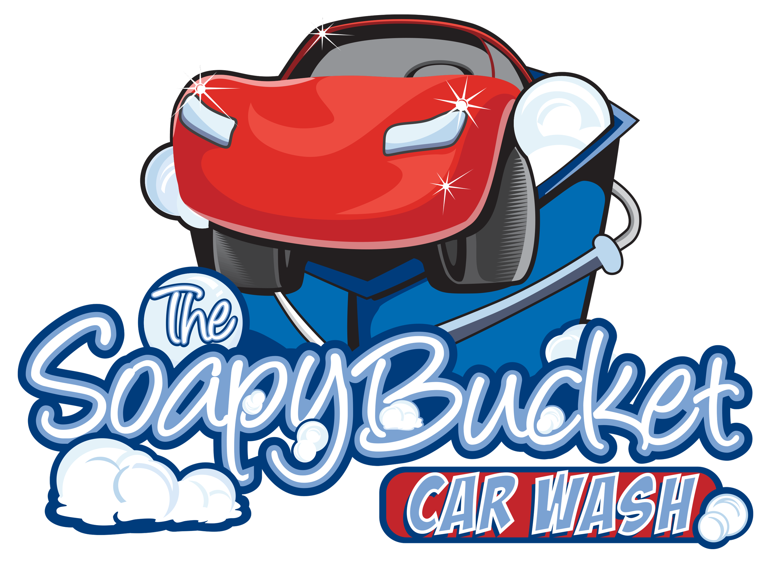 The Soapy Bucket Car Wash logo