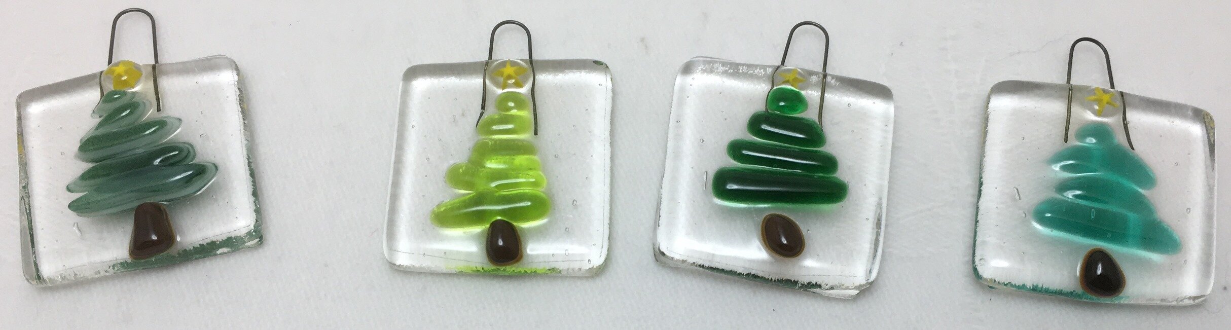 Four Xmas Tree Fused Glass Mini-Hangers.jpg