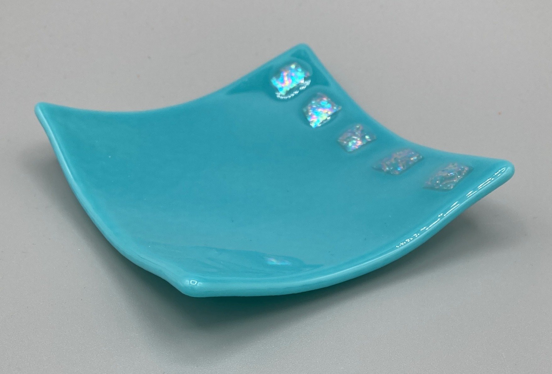 Turquoise Bowl with Dichroic Fused Glass.jpg