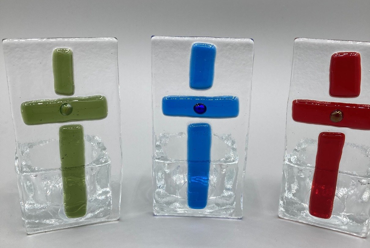 Three Crosses Tealights Fused Glass.jpg