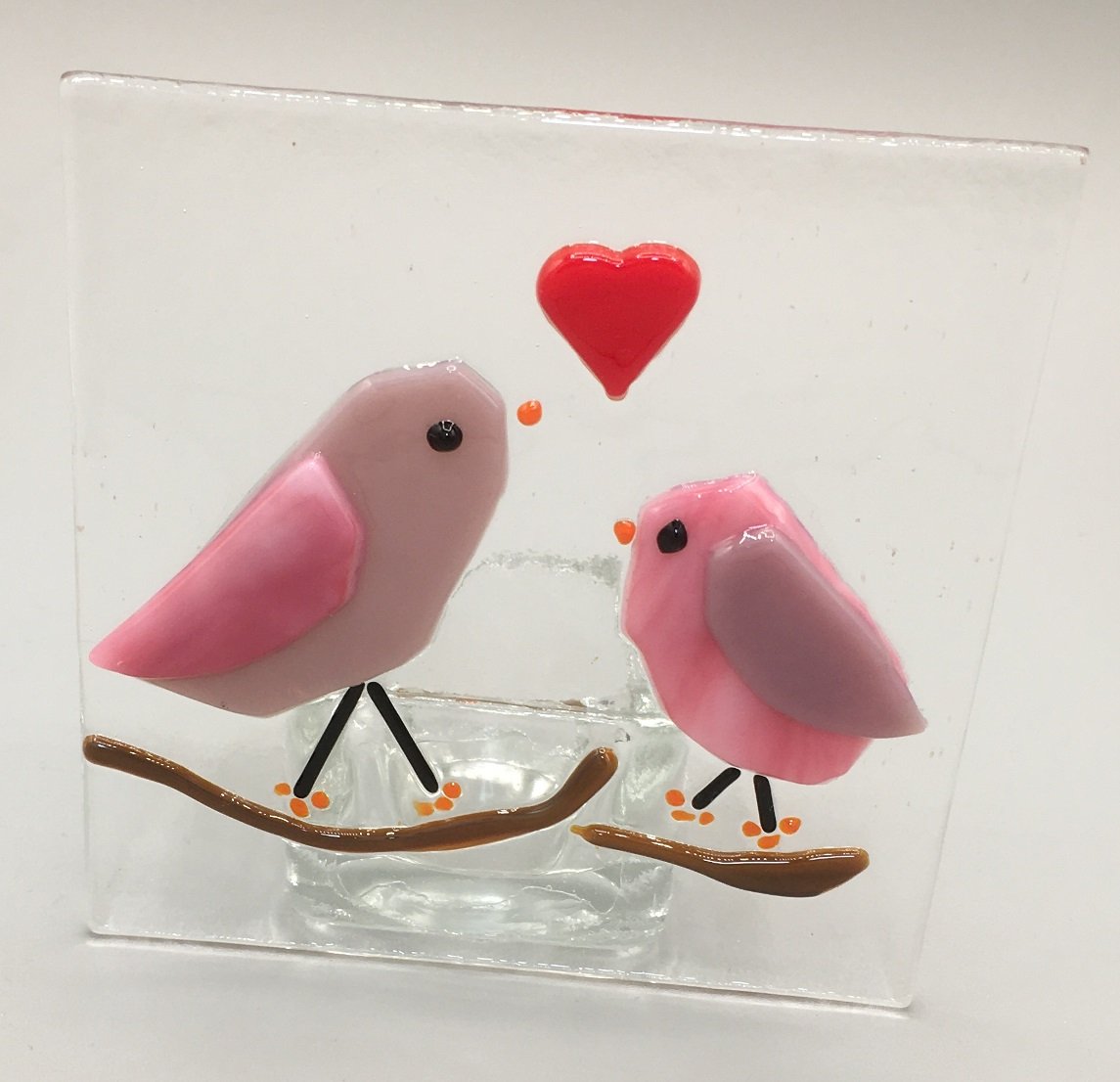 Pink Lovebirds Fused Glass made by client.JPG