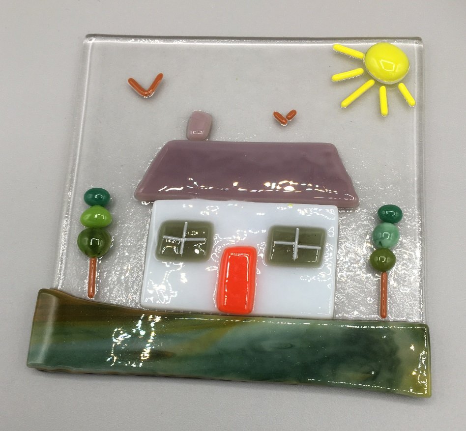 Happy House Fused Glass made by client.JPG