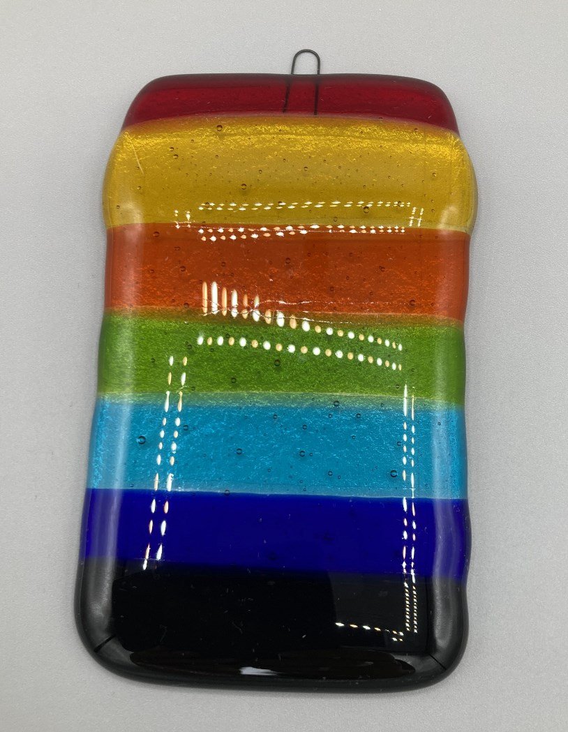 Rainbow Hanger Fused Glass made by client.jpg