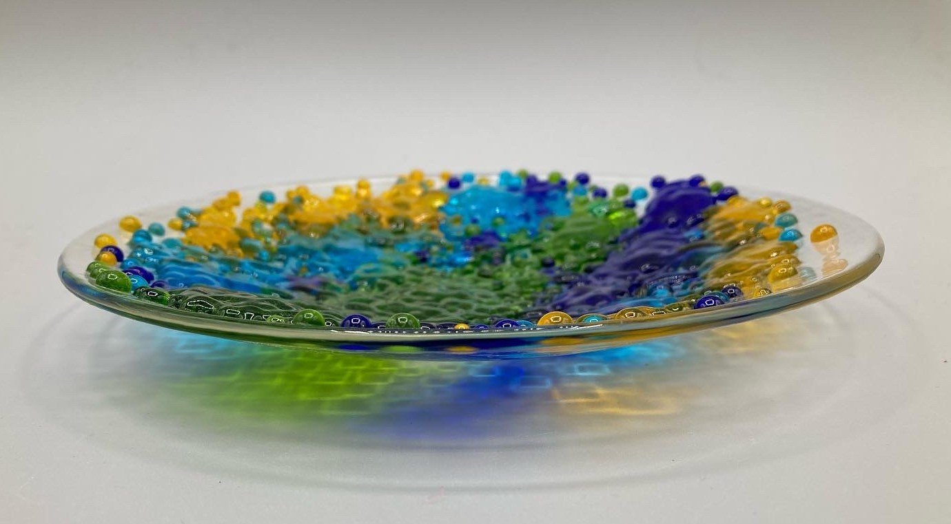 Green Blue Yellow Dish Fused Glass.jpg