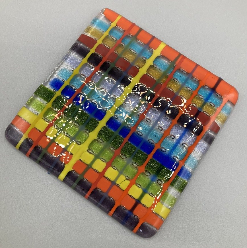 Rainbow Coaster 2 Fused Glass - made by client 05-23.jpg