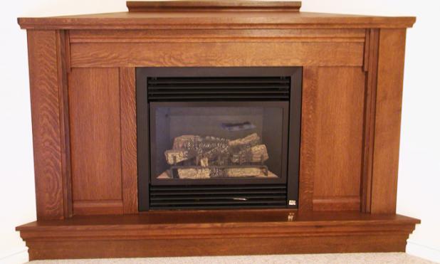 Corner Fireplace