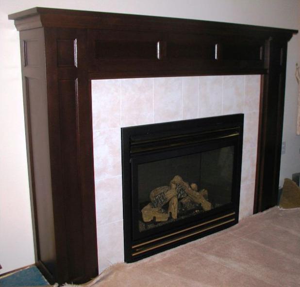 Dark Mantle Cabinet