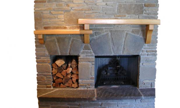 Timber Fireplace
