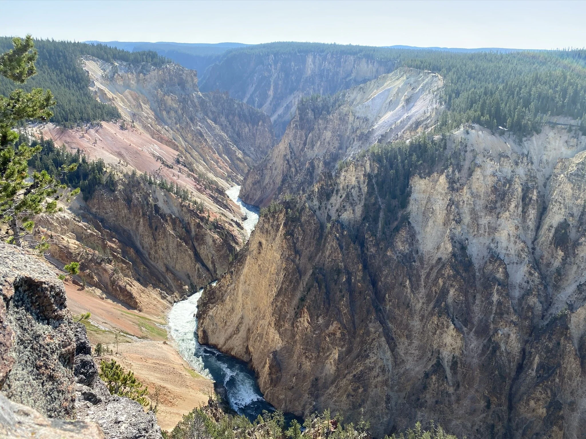 The view of Yellowstone River from Grand View
