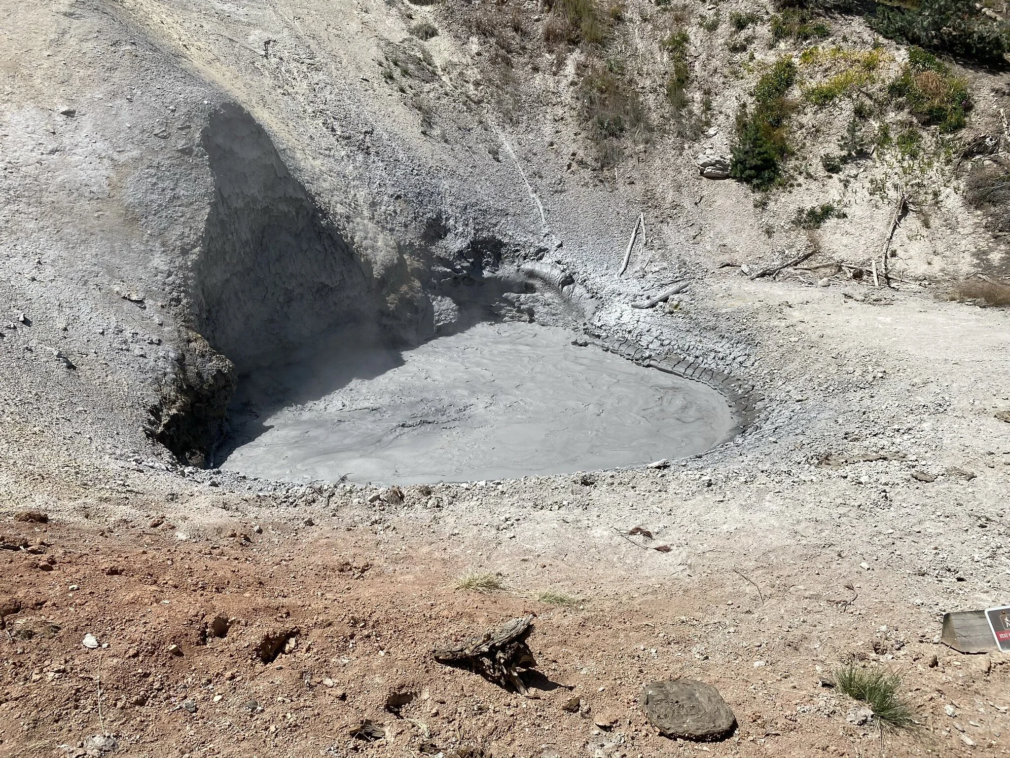 A bubbly mud volcano!