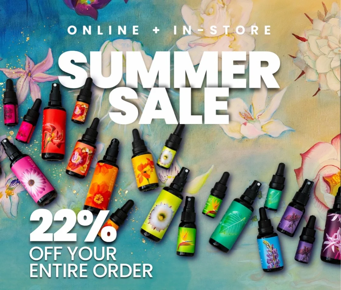 🌸 Flower essences aren&rsquo;t like essential oils - they work more on your emotional + spiritual/ energetic well-being. 

100% natural, chemical free and safe and gentle for babies and pets!

✨ Right now: 22% off LotusWei flower essence blends with