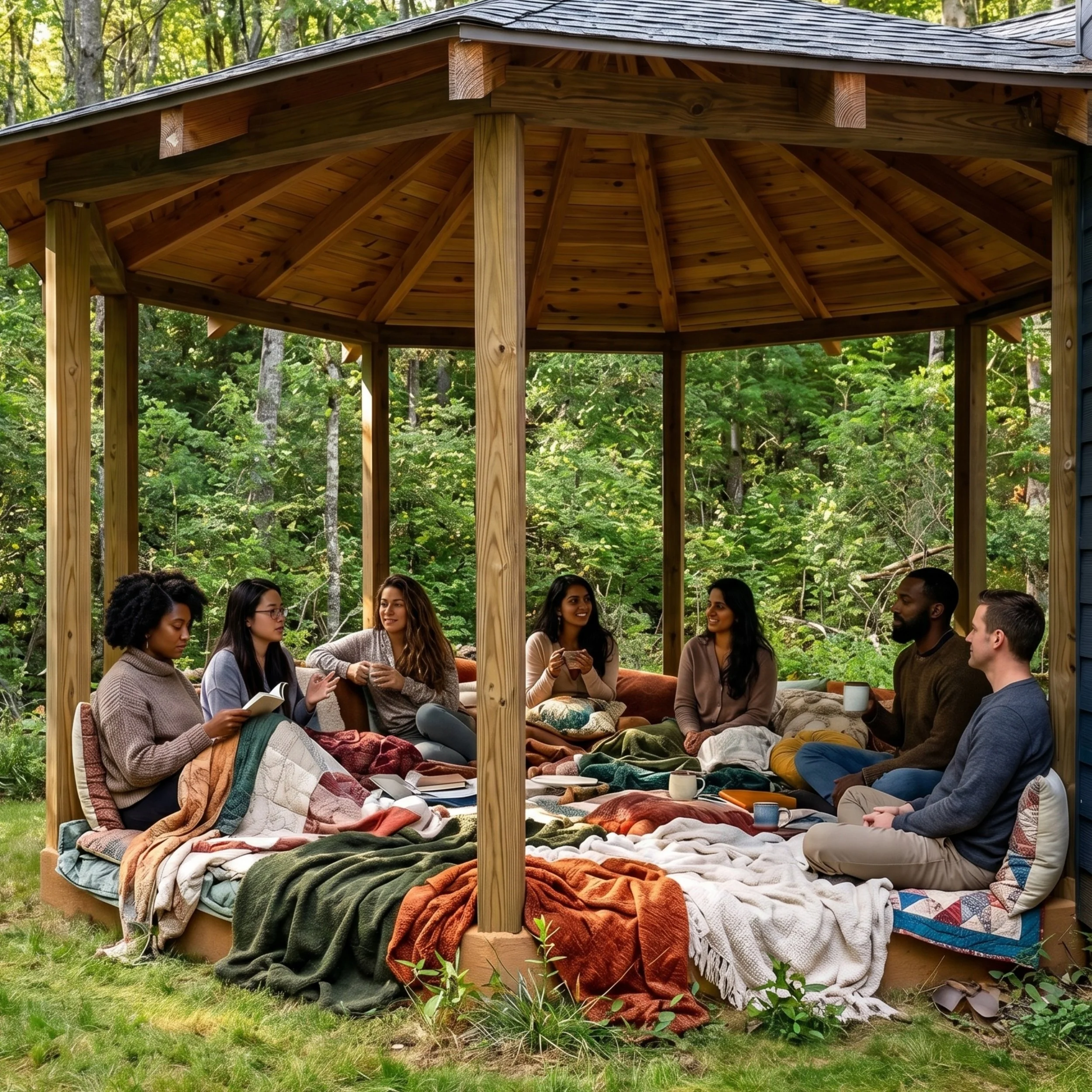 AHAVA people on gazebo.jpg