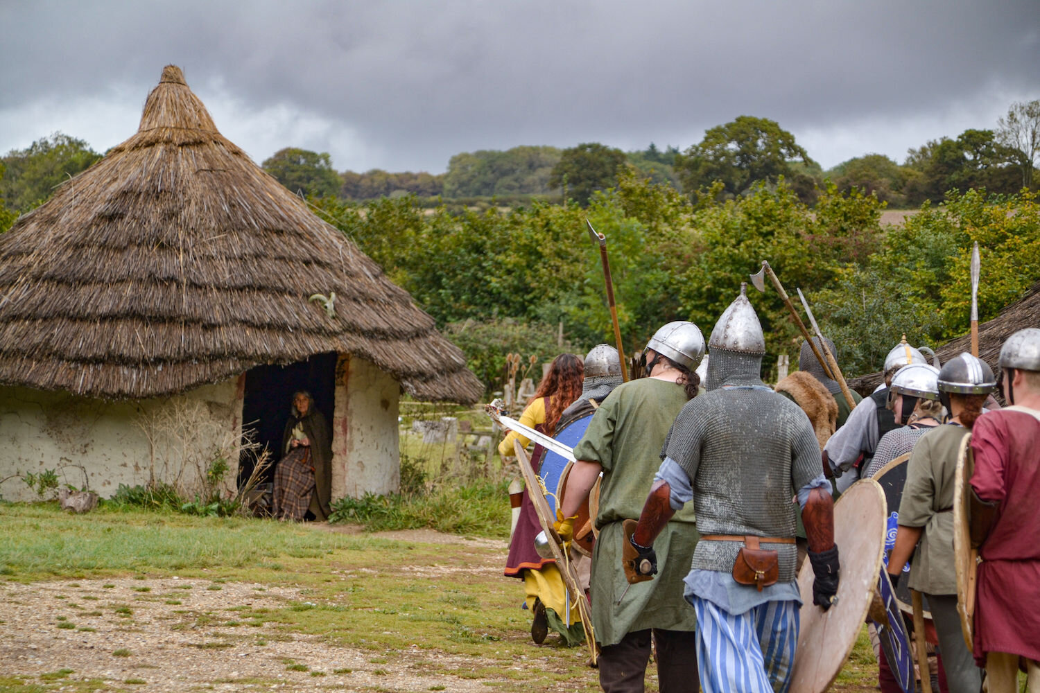 Butser Ancient Farm Viking Saxon Battle Roundhouse