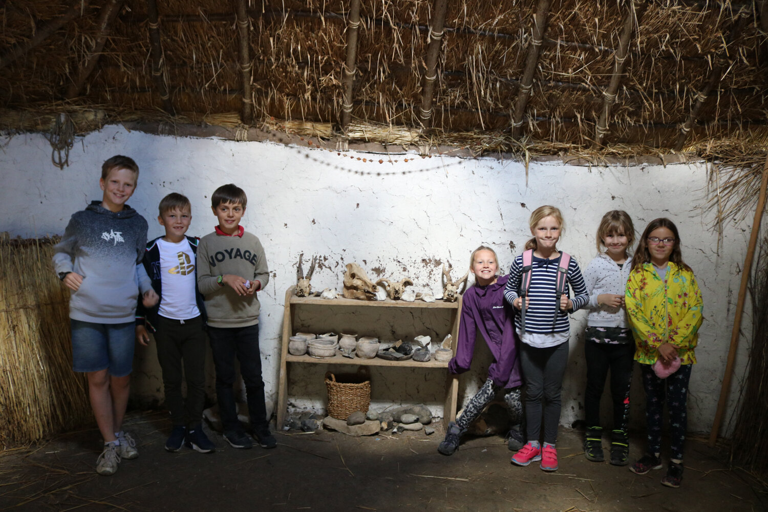 Butser Ancient Farm school trip prehistory stone age tour talk 