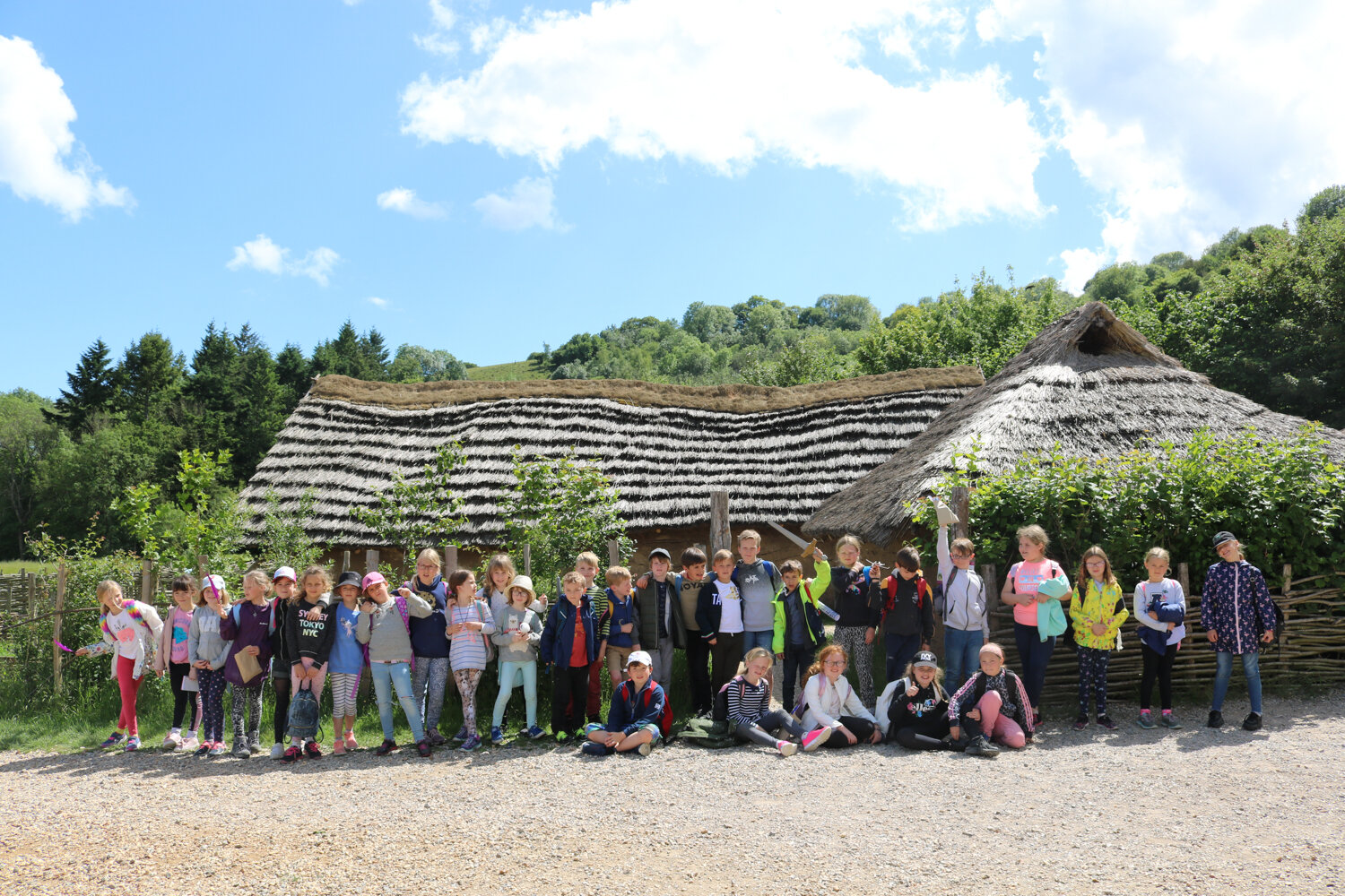 Butser Ancient Farm school trip prehistory stone age tour talk 