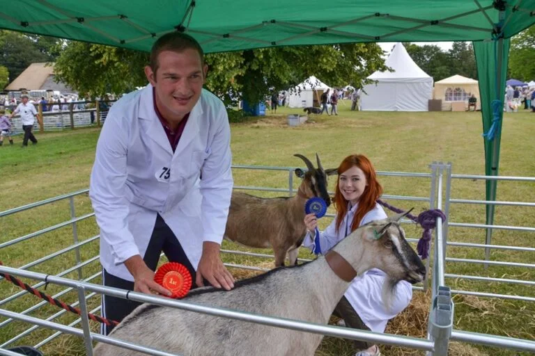 Two Proud English Goats