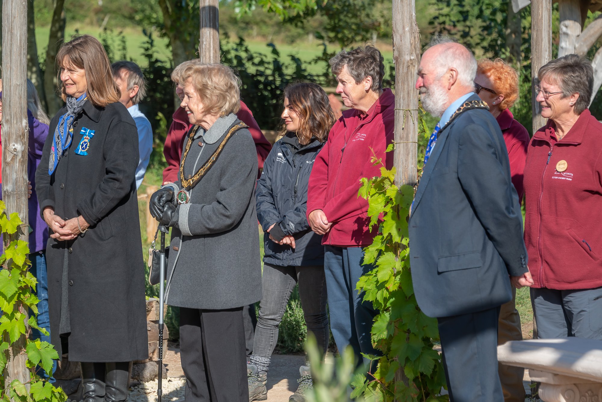 Local dignitaries at the garden opening