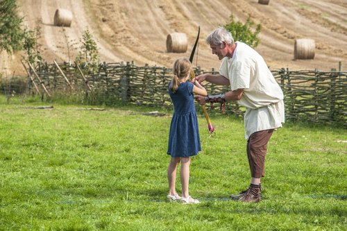 Kid Learning Archery (Eleanor Sopwith).jpg