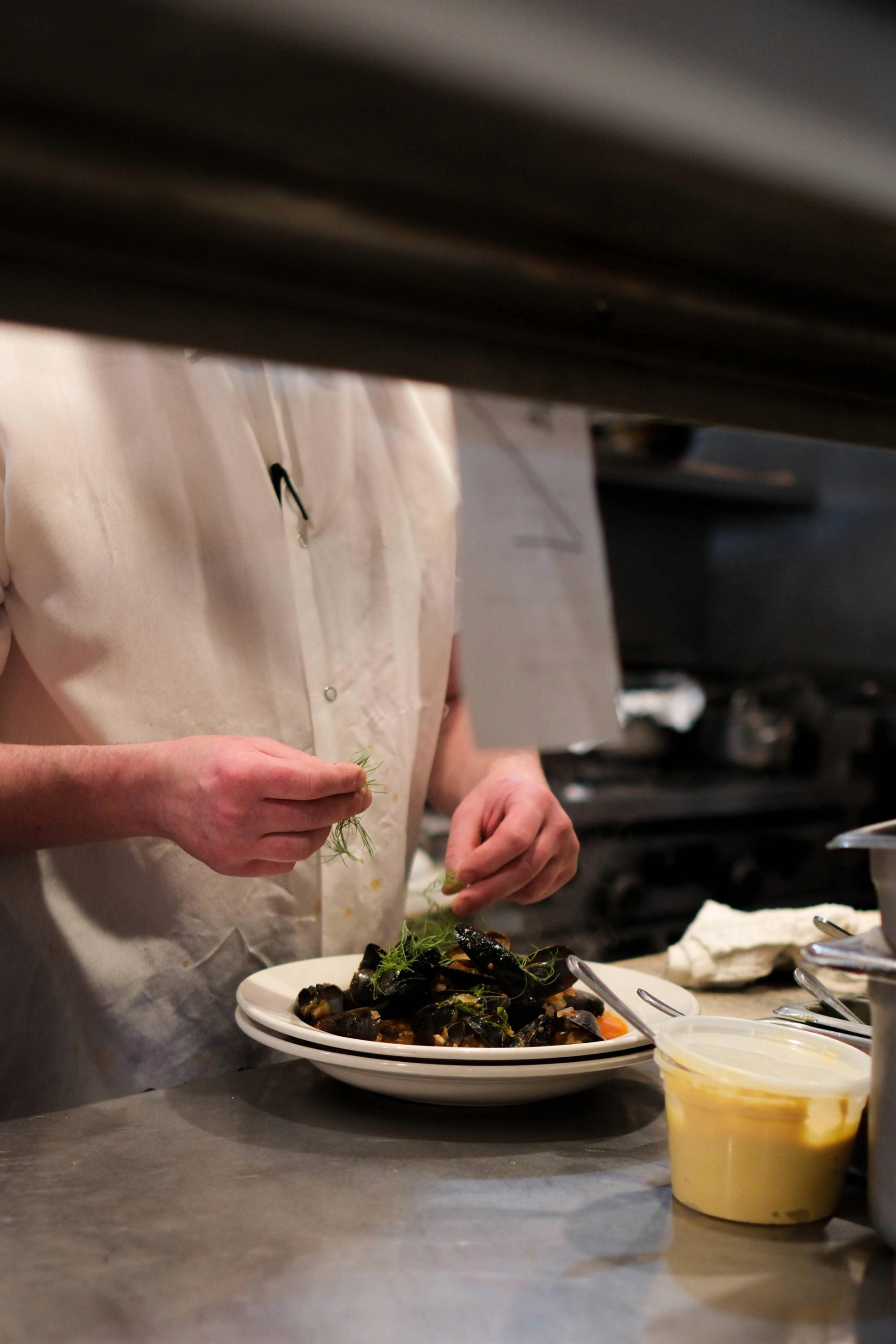 Finishing Touch on Mussels