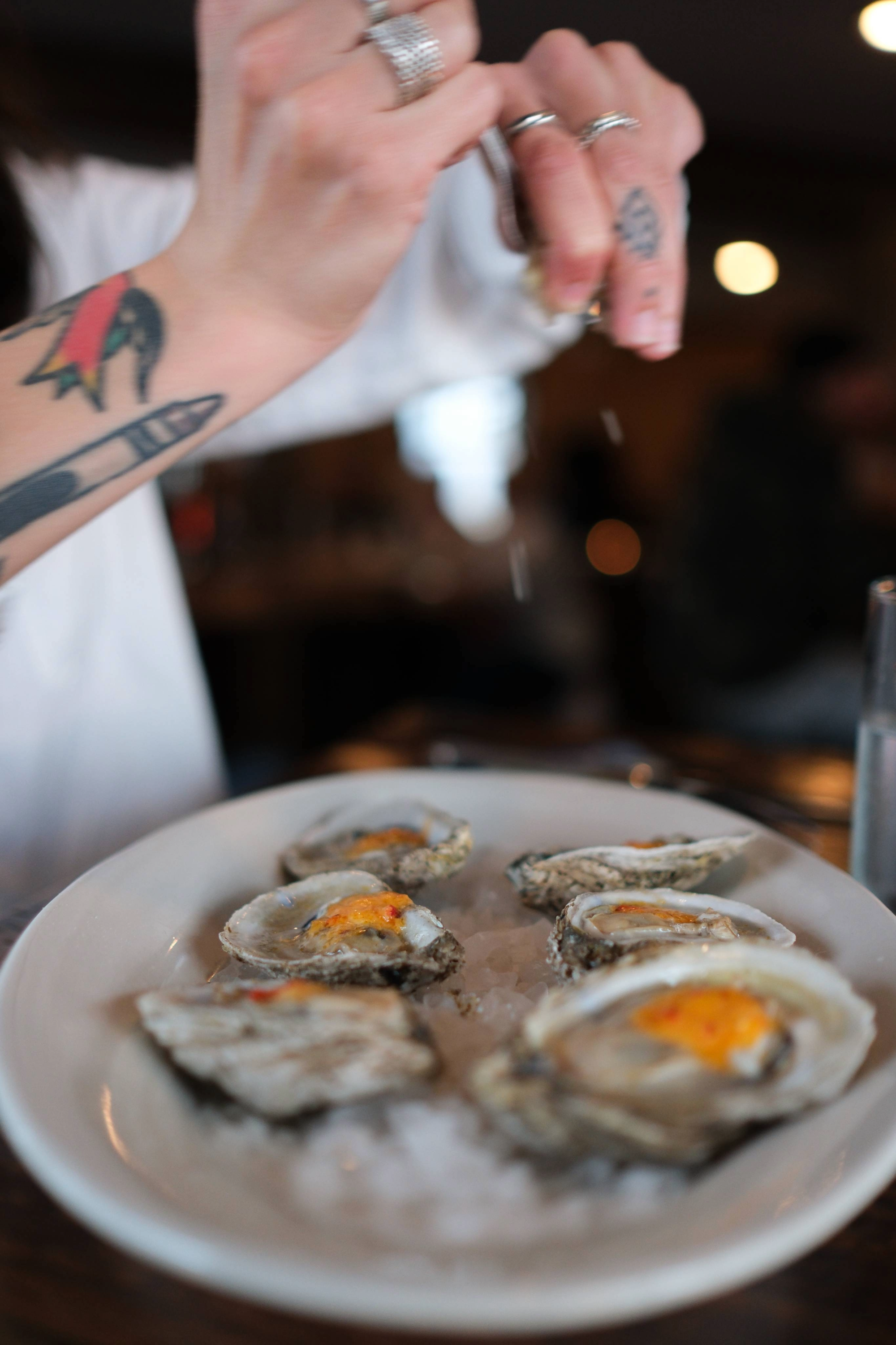 Pimento cheese oysters