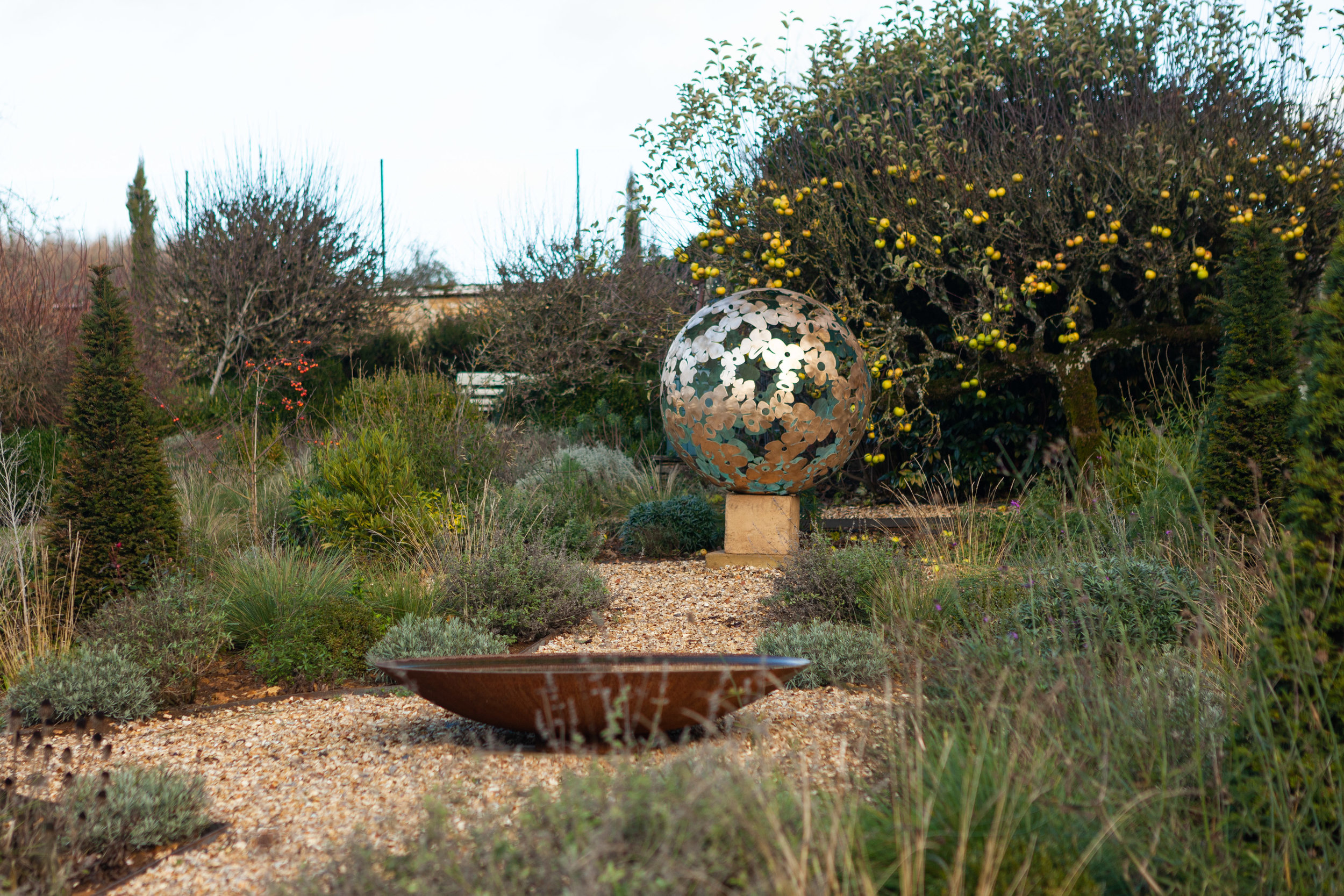 Brass has been a favourite material for sculptors thought history as it will flourish for many years outside.