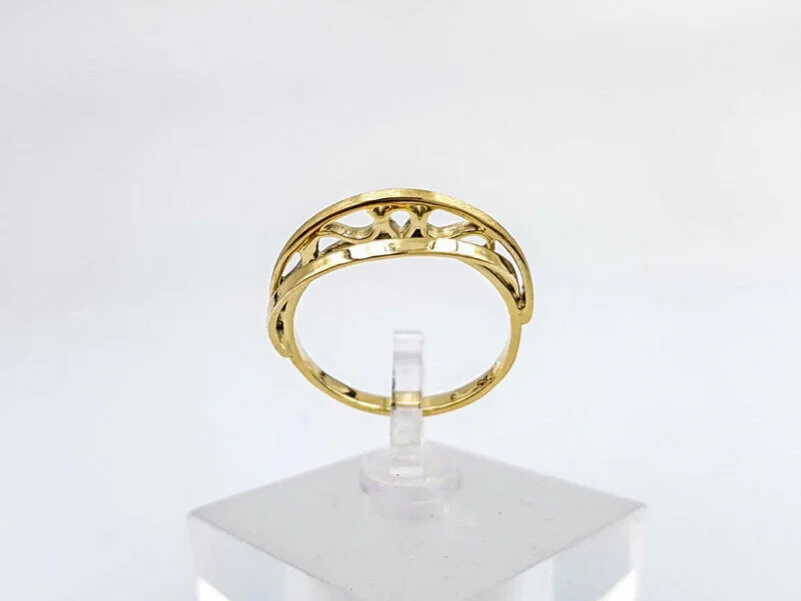 Damenring aus 585 Gelbgold