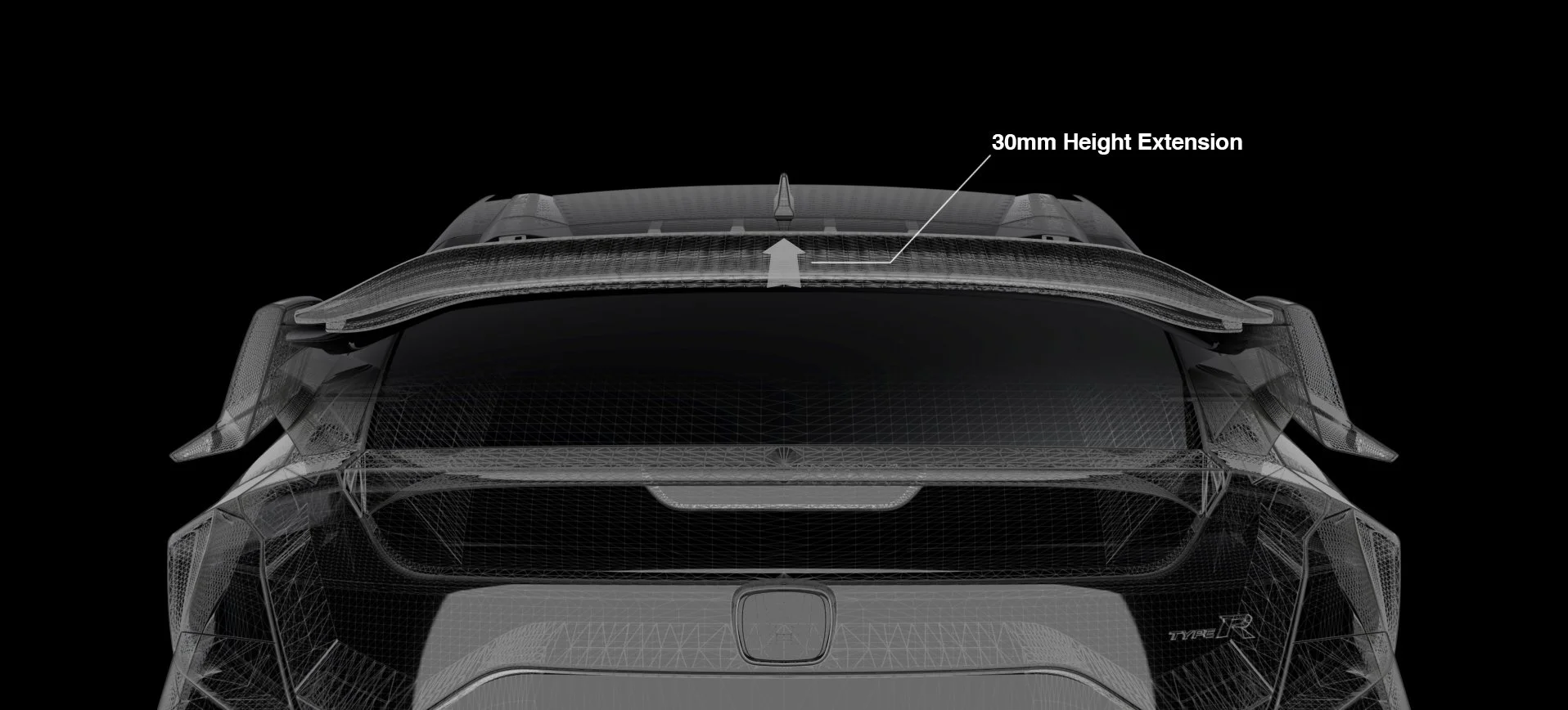Aero Flap - 17 - 21 Civic Type R FK8 Version 4 — Caruse Design