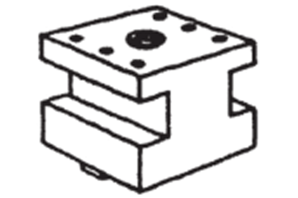 #10-275 – REAR SLIDE TOOL HOLDER Holds 3/8” and 1/2” square shank tool bits. Holds tool upside down.