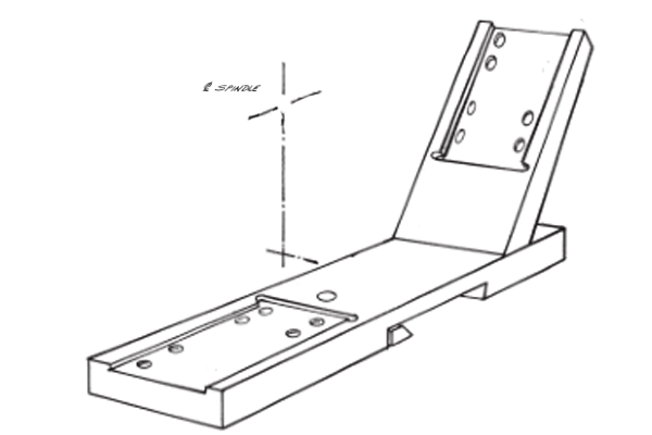 #10-298 – TAIL SUBPLATE Use with Standard Tail Slide #10-136.
