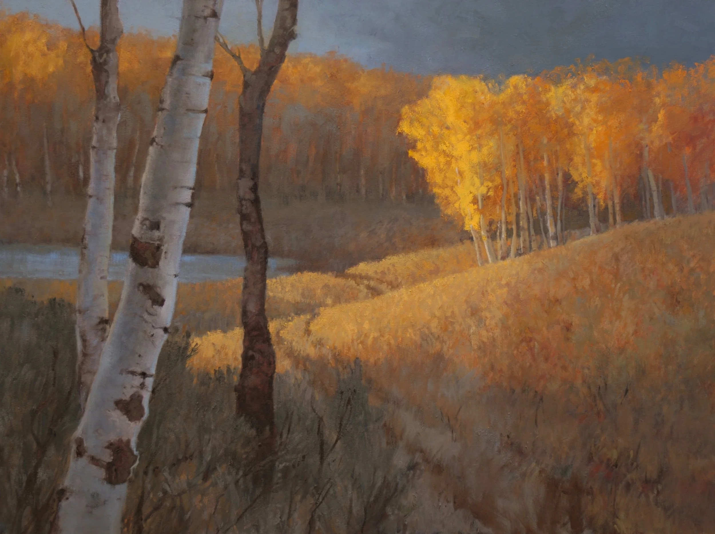 Waiting for the Elk . 40x30 . SOLD