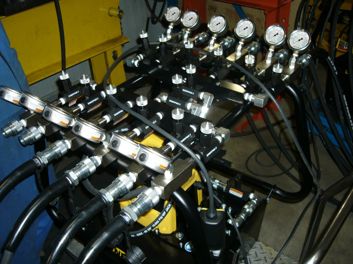 Multi-point hydraulic system