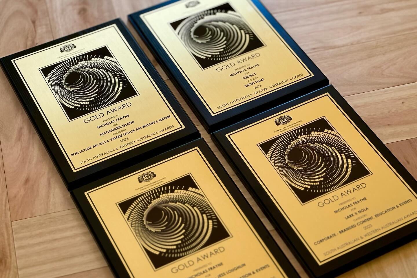 Very late post but a big thankyou to @austcine.sa for 4 golds at the most recent ACS awards. Thanks to everyone involved with all these shoots.