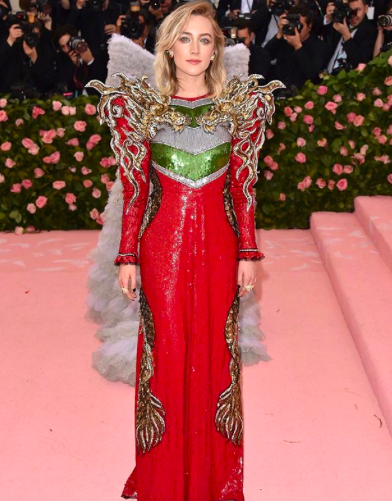Saoirse Ronan wearing Gucci.