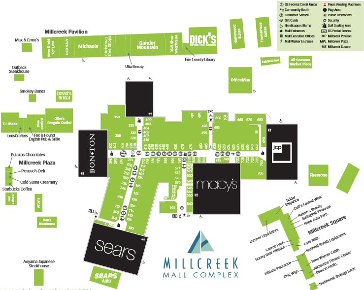 Map of Millcreek Mall