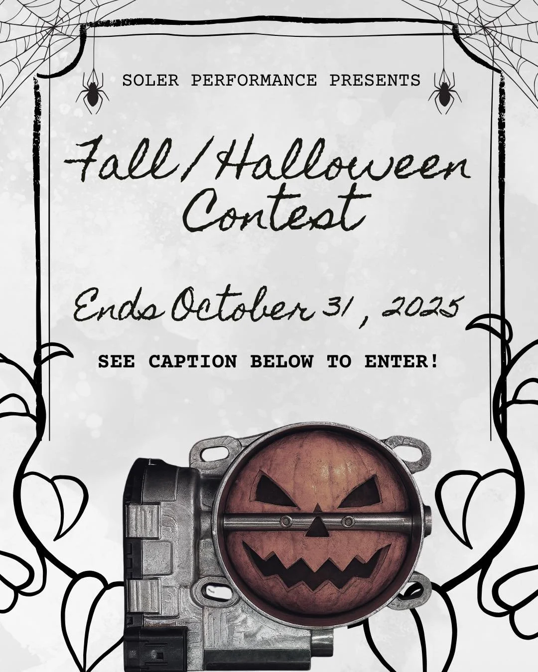 🎃Soler Fall/Halloween Contest👻
Think your spooky setup or photo skills can scare off the competition? Enter for a chance to win BIG!

How to Enter:
1️⃣Snap a photo or &lt;15 sec video
2️⃣Make your account public
3️⃣Post to your feed, follow @solerp