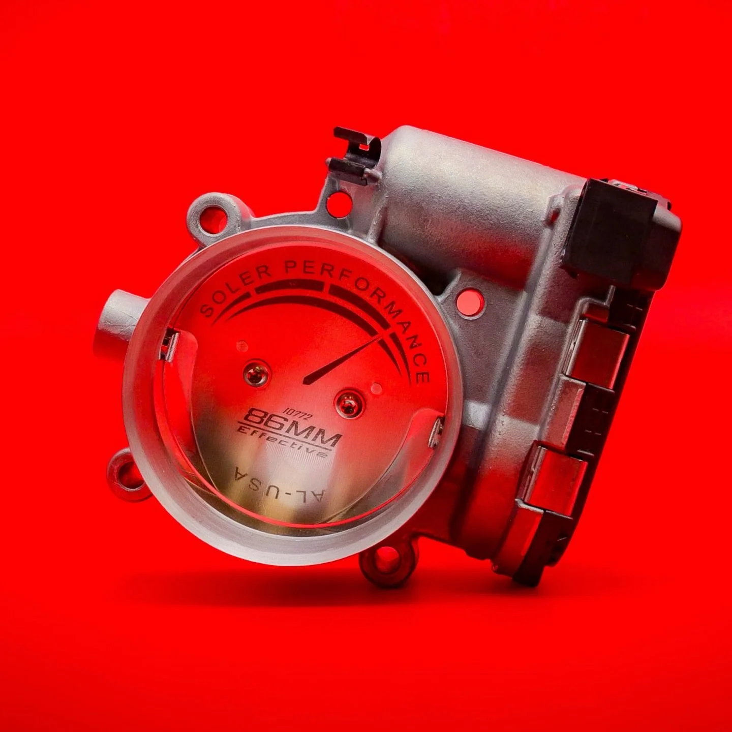 Precision airflow where it matters most.
PN: SE-473-086 

Engineered from brand new Bosch OEM cores, this 86mm effective bore throttle body features a tapered upstream bore with integrated velocity stack, sharp blade edges, and a diamond-polished 16 