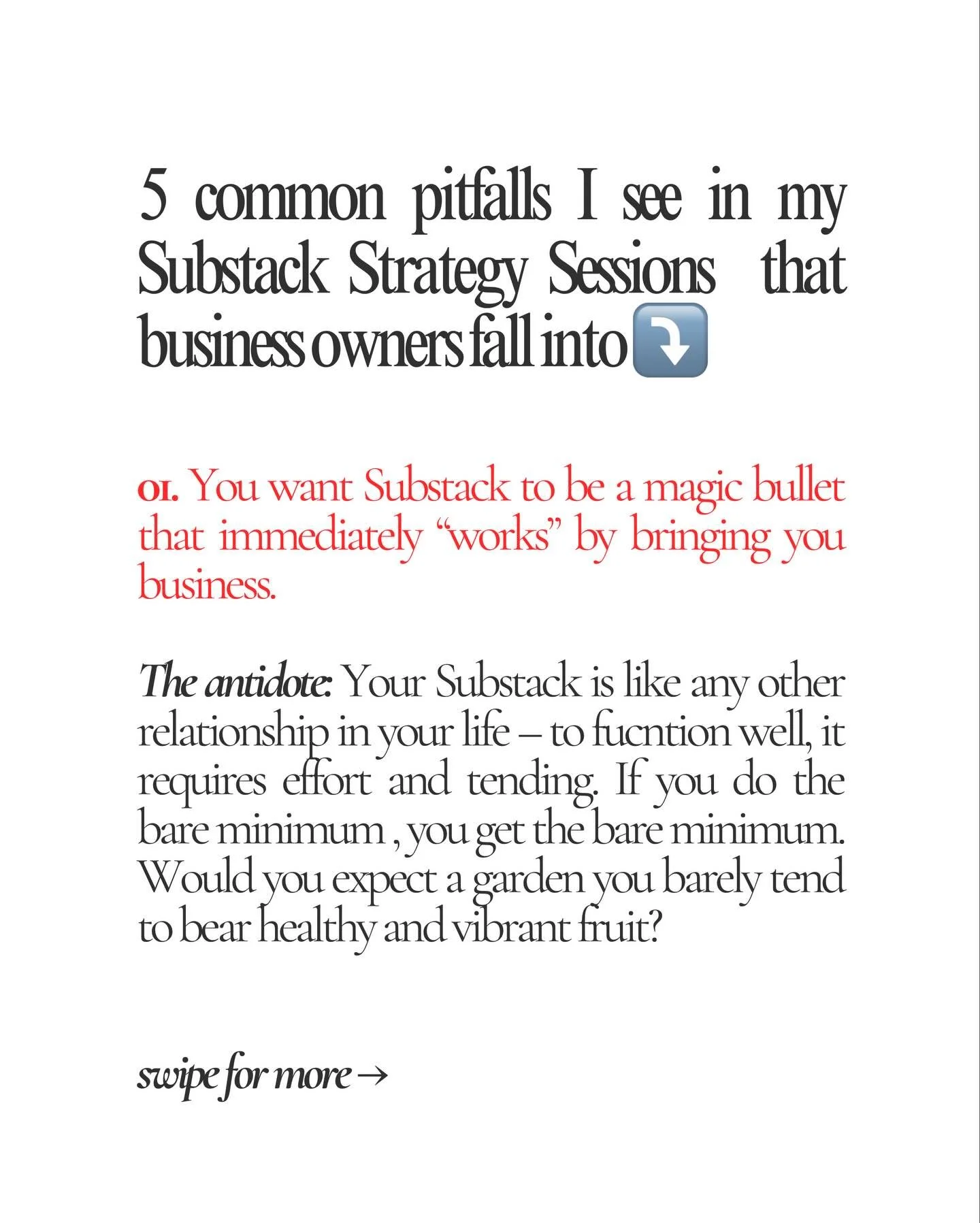 If you&rsquo;re looking to start or grow your reach on Substack this year, I&rsquo;m offering $50 off my wildly popular newest offering&mdash;Substack Strategy Sessions&mdash;through Saturday only 🚀

These sessions are for you if:
✨ You want Substac