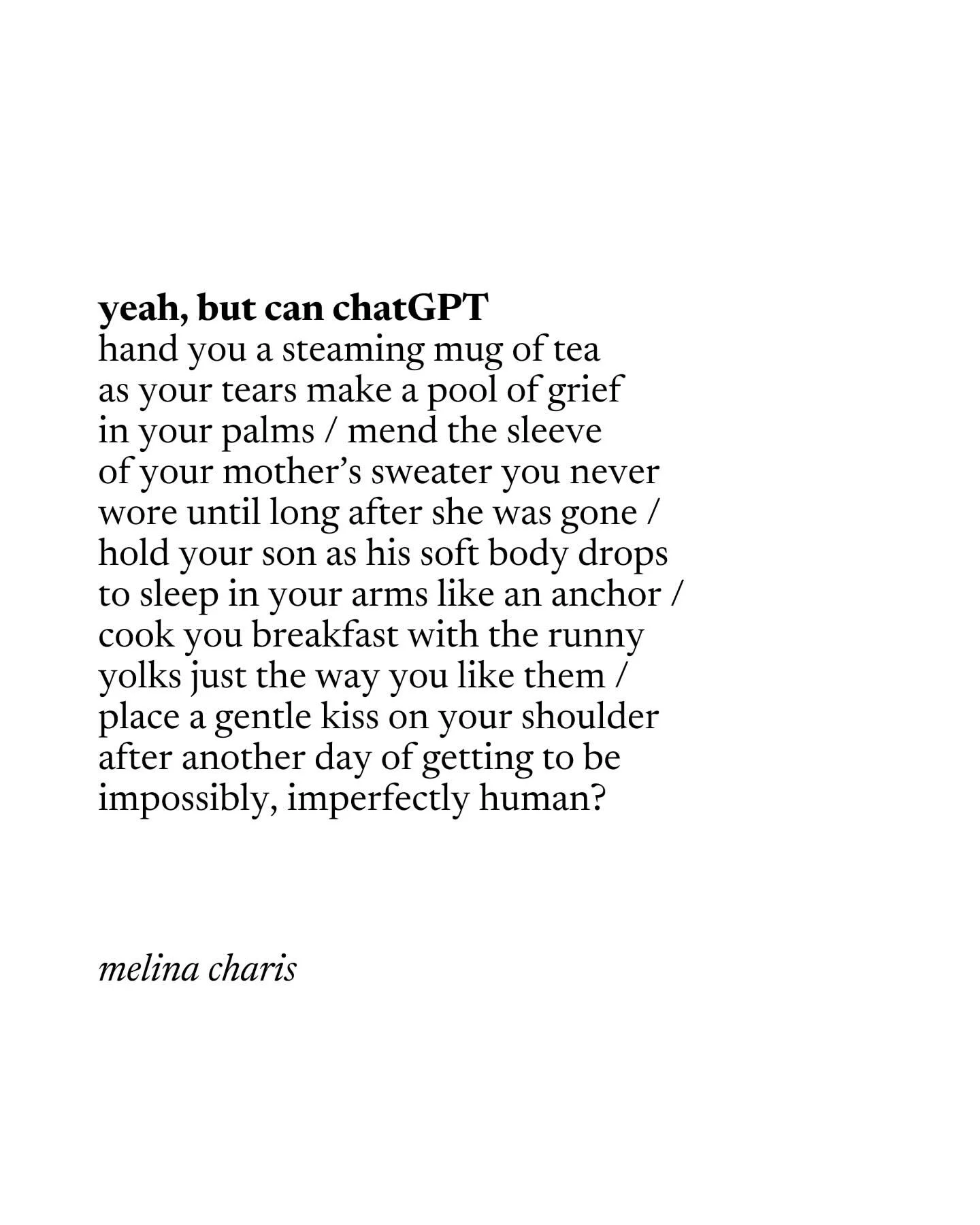 remember&hellip;when the world feels like it&rsquo;s become one big machine&mdash;we still get to be impossibly, imperfectly human 🤍