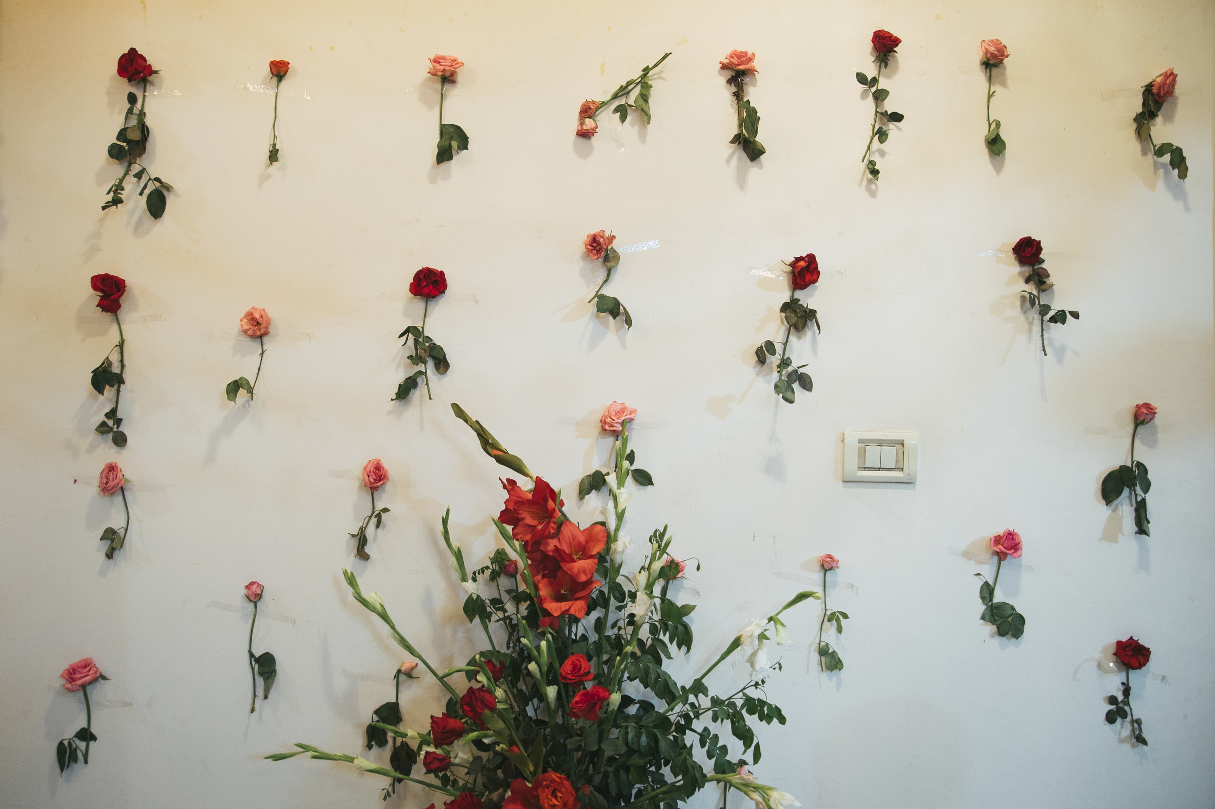  The groom's home is decorated with roses during the week of the wedding. Family members come from all over the country to visit with the family during the celebration. Every day, after the ceremony and festivities are over at the wedding venue, the 