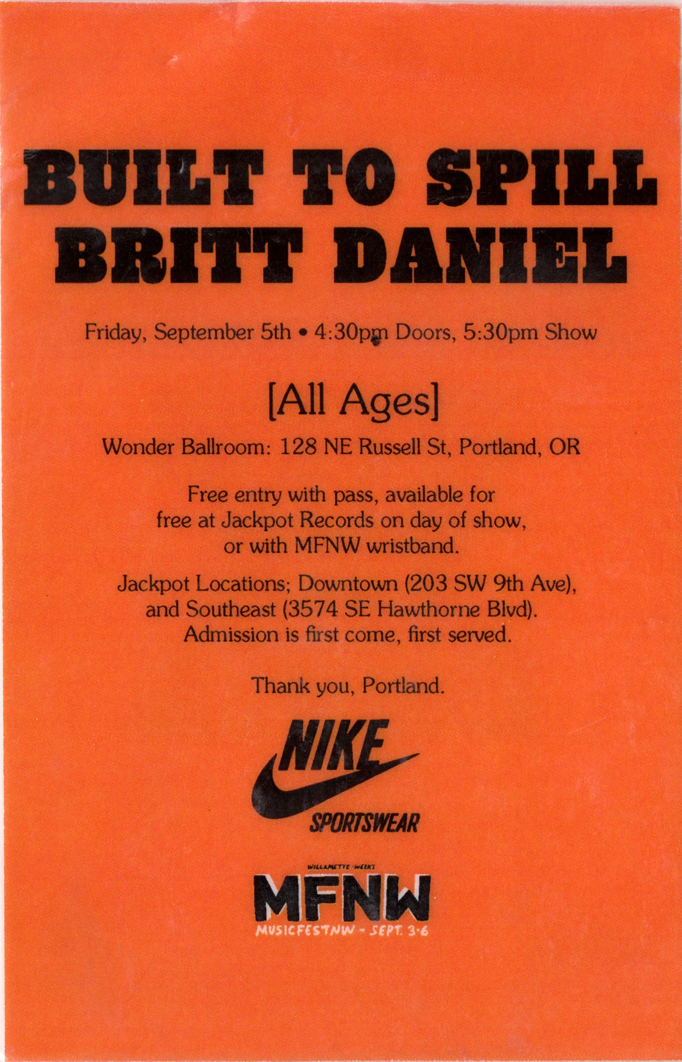 Built to Spill - Britt Daniel 2008-09-05 ticket.jpg